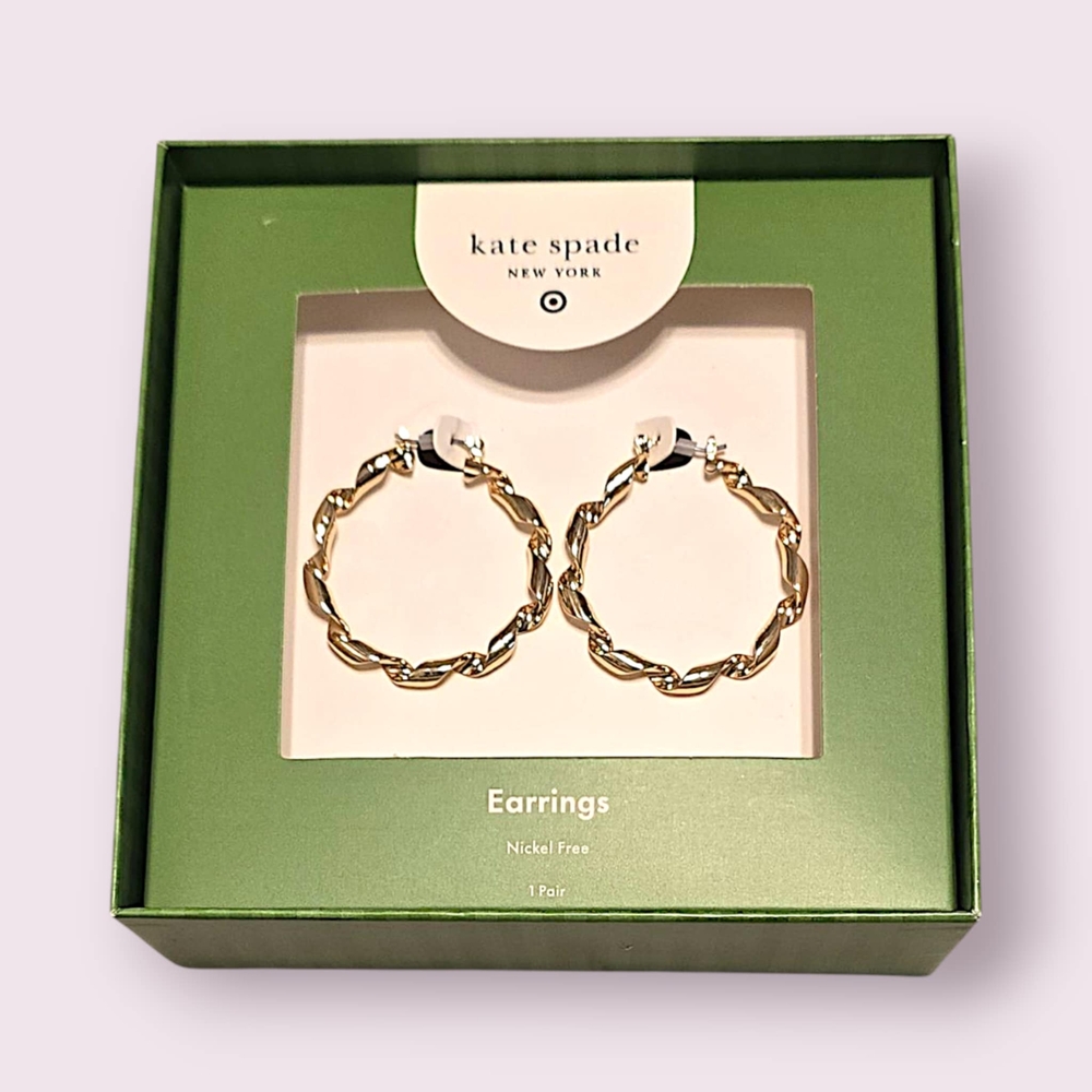 Kate Spade Twisted Gold Earrings